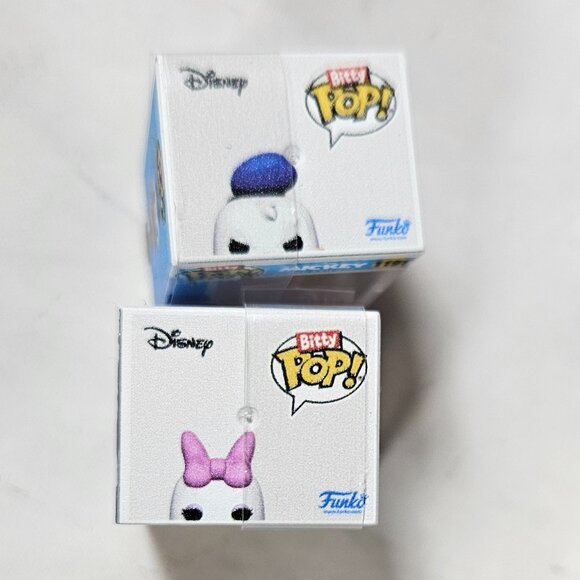 Bitty Pop Donald Duck #1191 and Daisy Duck #1192 Vinyl Figures Set of 2 Disney - Picture 5 of 7